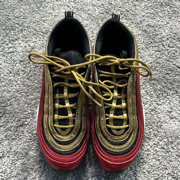nike air max 97 red gold sequin